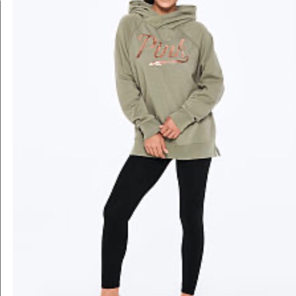 Pink pullover and legging set